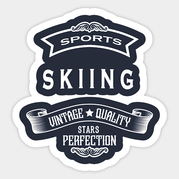 The Skiing Sticker by Wanda City